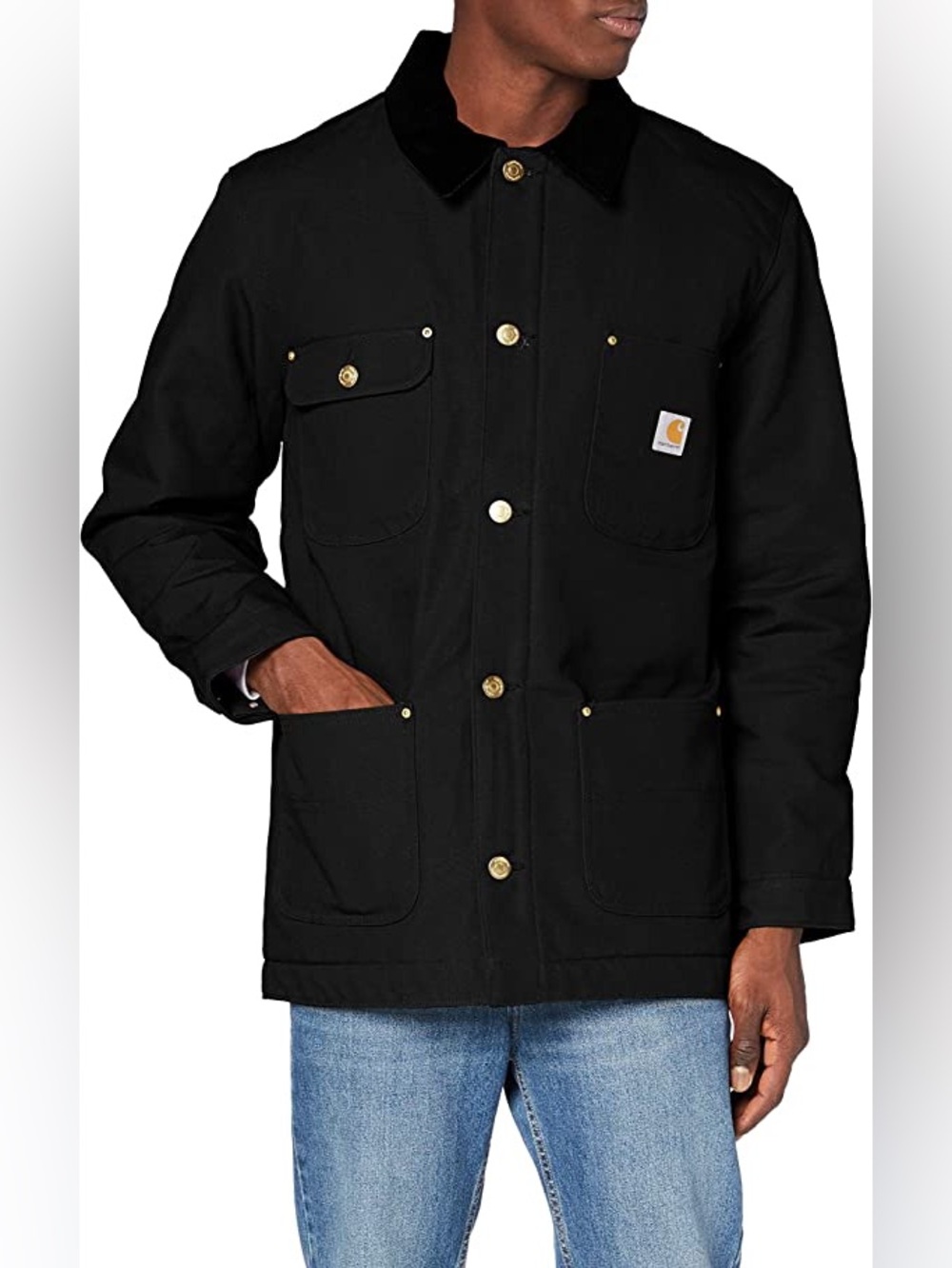Carhartt Men's Loose Fit Firm Duck Blanket-Lined Chore Coat